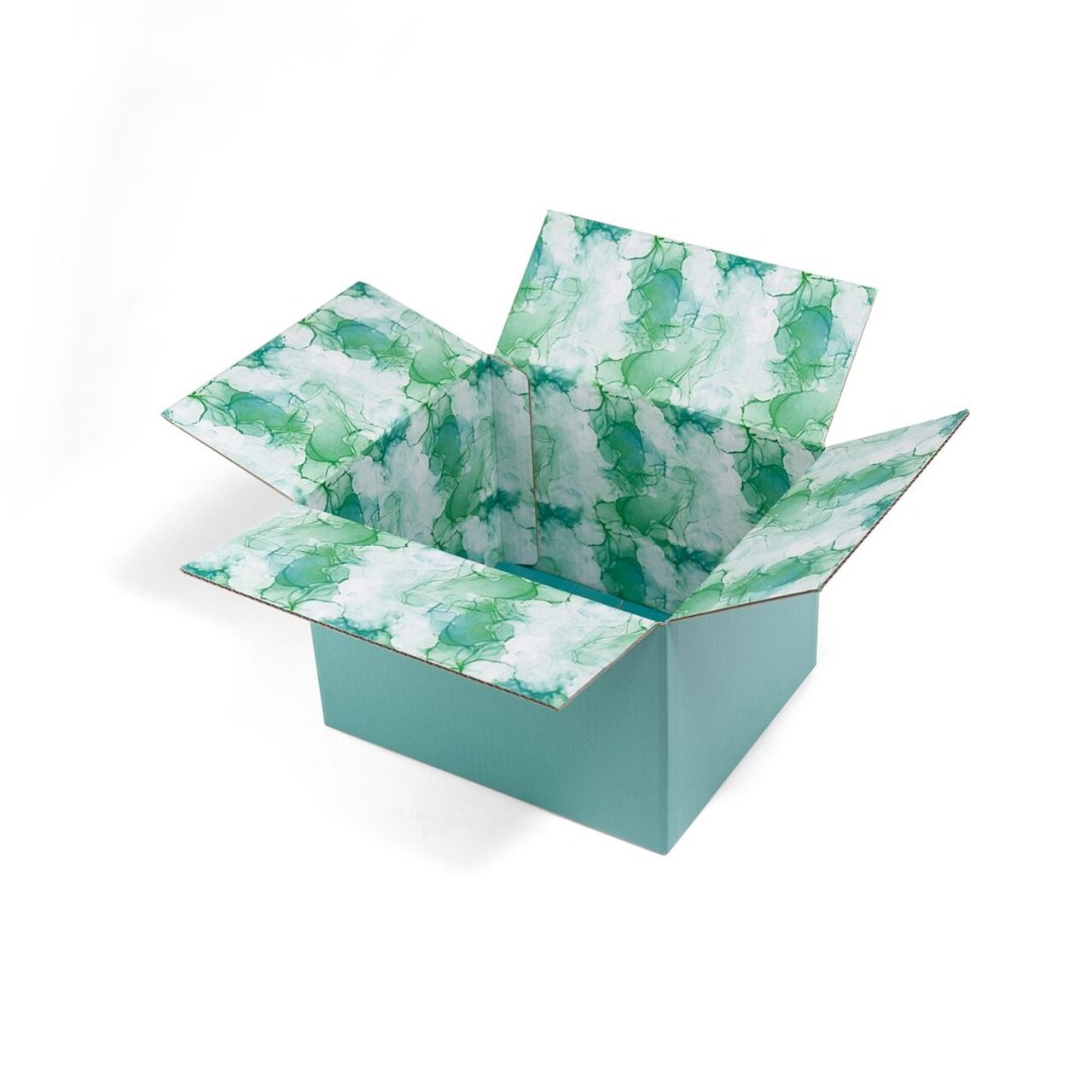 Great Papers! Giftin Shipping Box, Watercolor, 12" x 10" x 1/8", Printed Inside and Out, 2-Pack